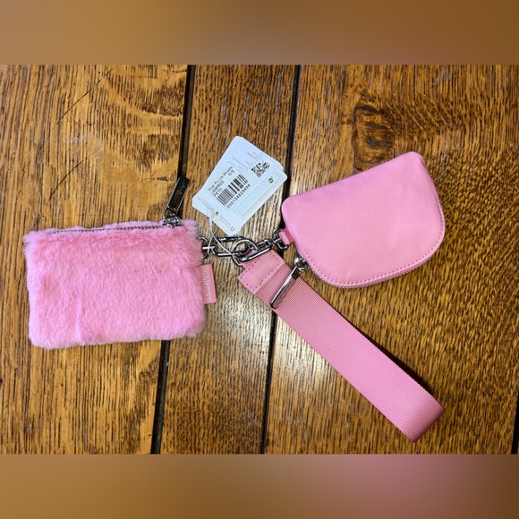 Lululemon: Pink Tide Fleece Dual Pouch Wristlet - Picture 7 of 7
